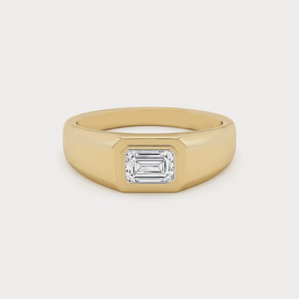 Emblem Diamond Men's Ring