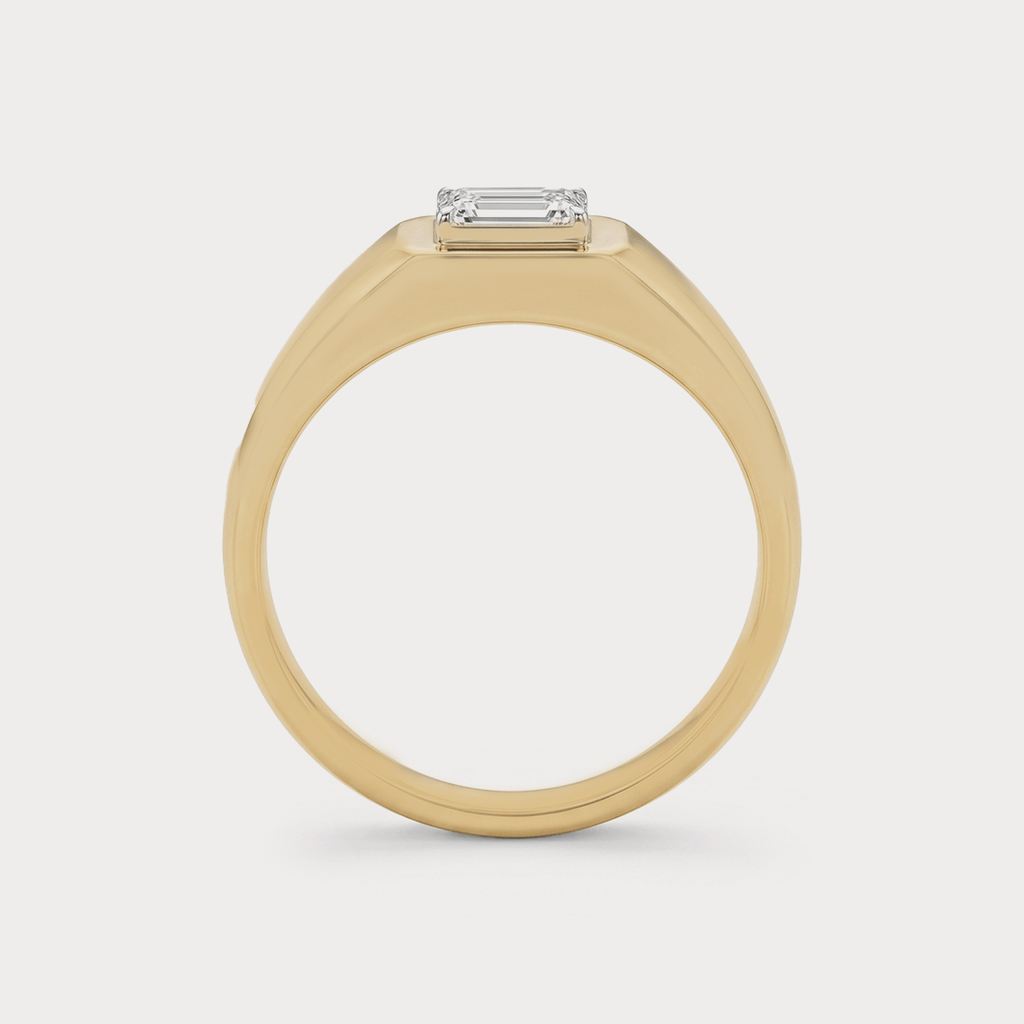 Emblem Diamond Men's Ring