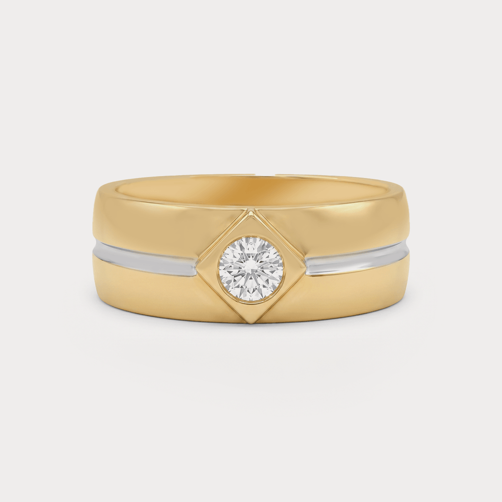 Badge Diamond Men's Ring