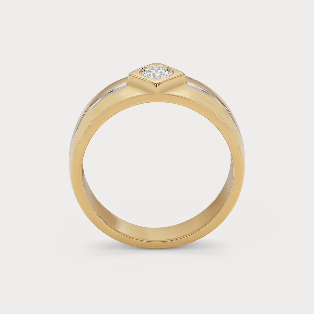 Badge Diamond Men's Ring