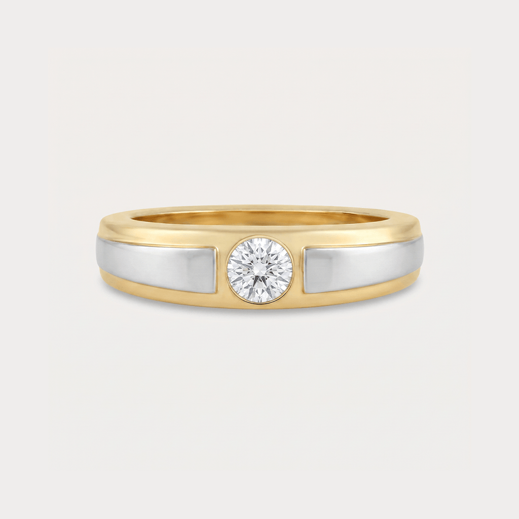 Rising Sun Diamond Men's Ring