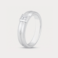 Full Moon Diamond Men's Ring