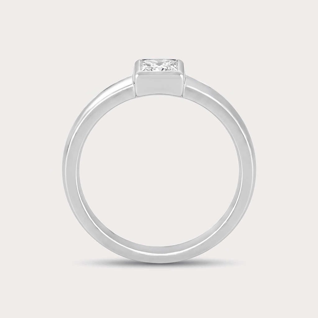 Full Moon Diamond Men's Ring