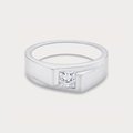 New Moon Diamond Men's Ring