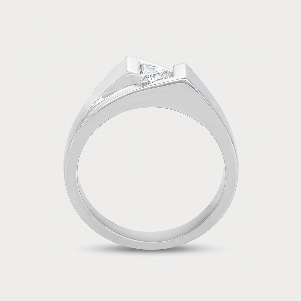 New Moon Diamond Men's Ring