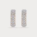 Flair Hoop Diamond Earrings