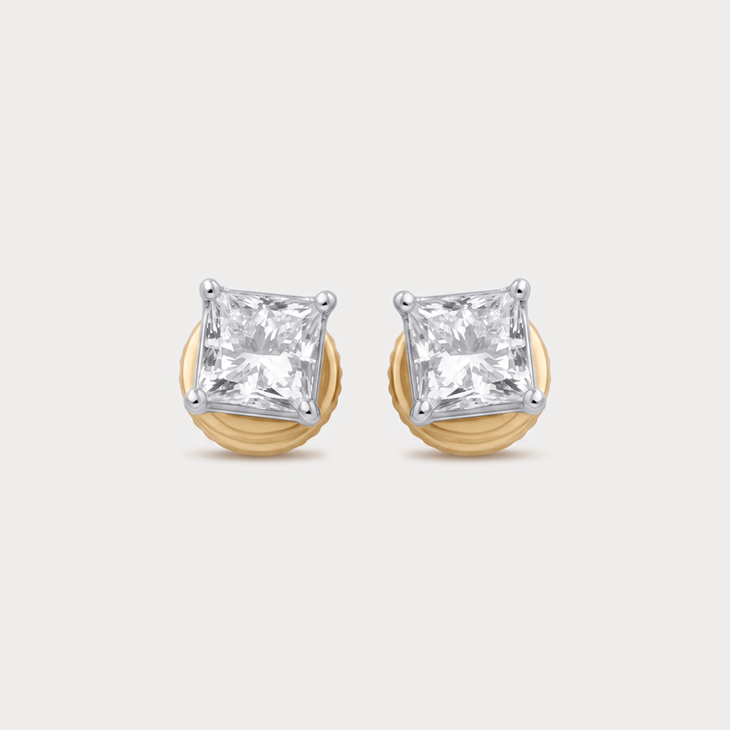 Breezy Mini-Solitaire Diamond Studs