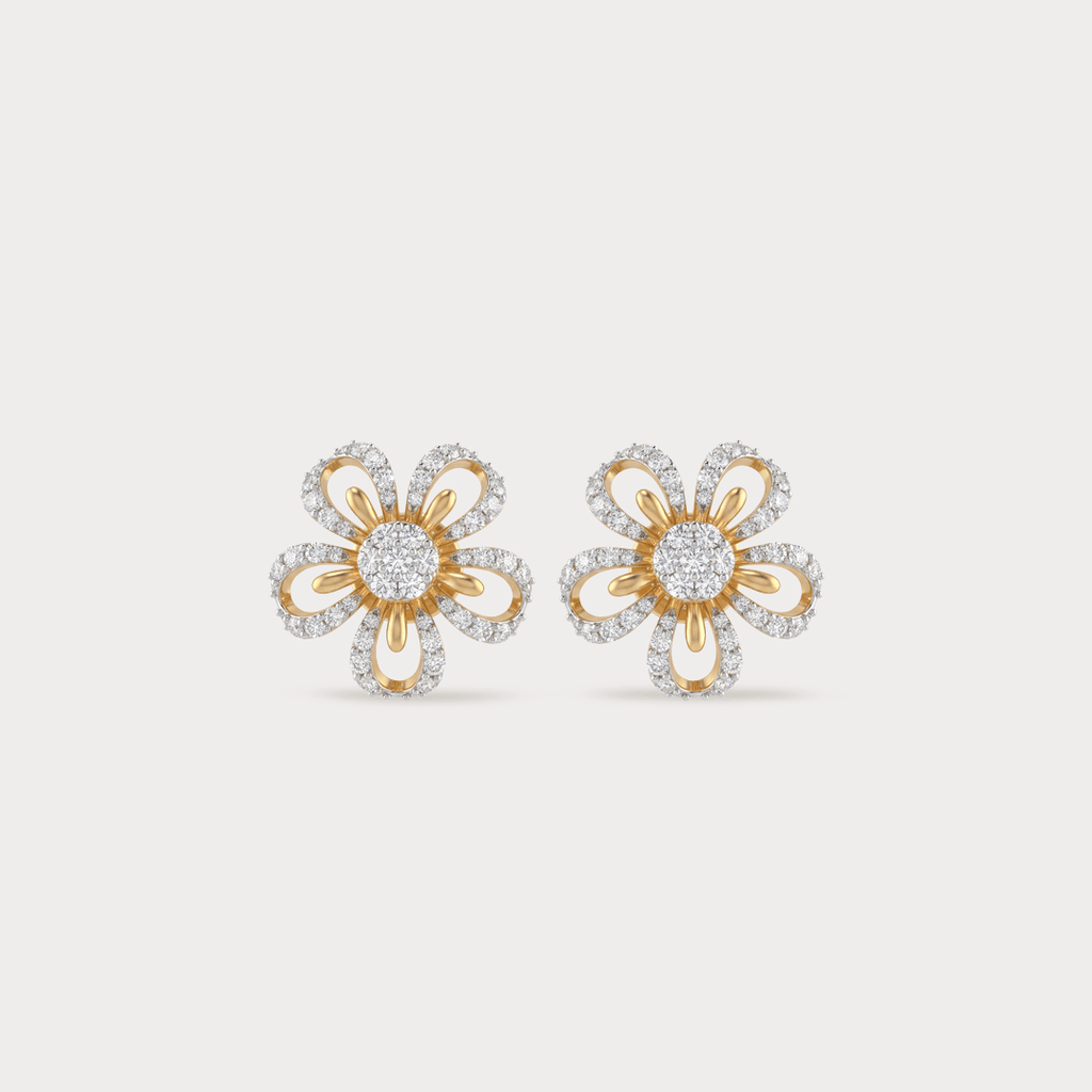 Sidereal Nakshatra Diamond Earrings