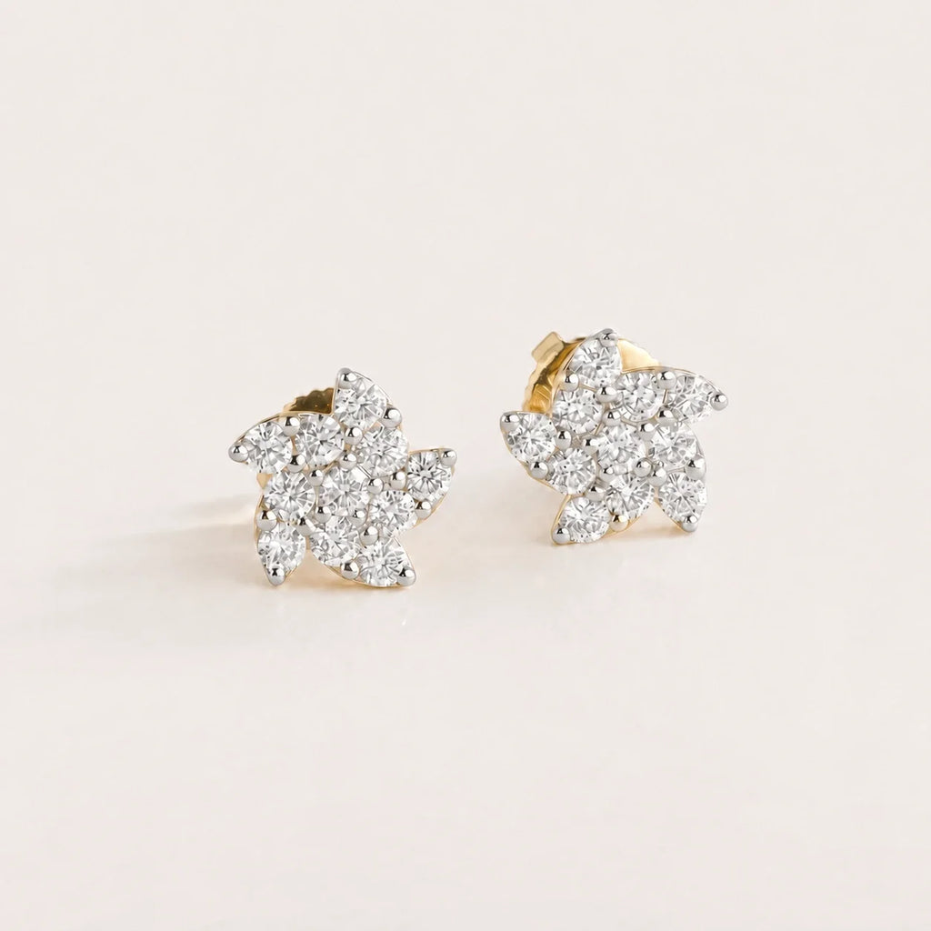 Floraison Stars & Flowers Diamond Earrings