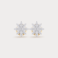 Windflower Stars & Flowers Diamond Earrings