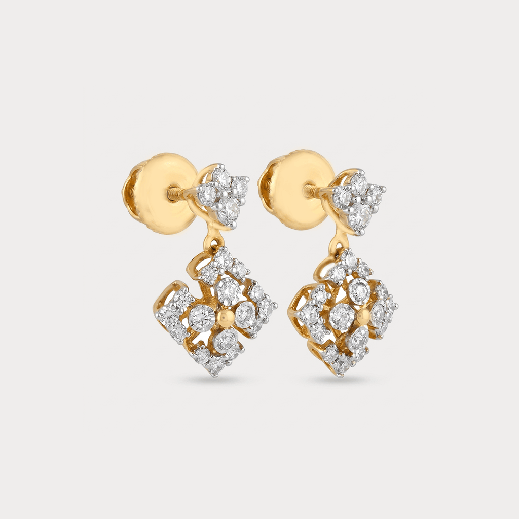 Morning Cascade Drops Diamond Earrings