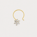 Floral Diamond Nose Pin