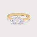 Twin Pear Diamond Ring