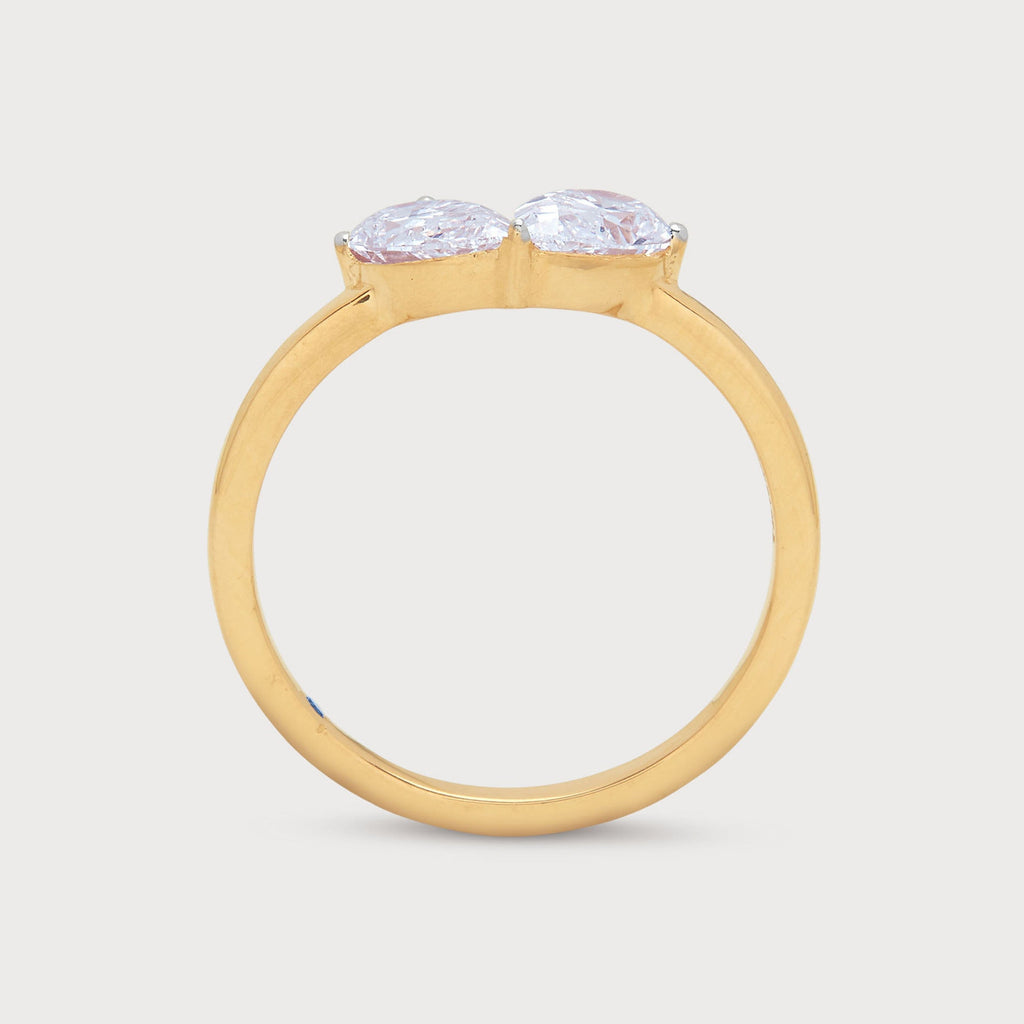 Twin Pear Diamond Ring