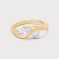 Twin Harmony Diamond Ring