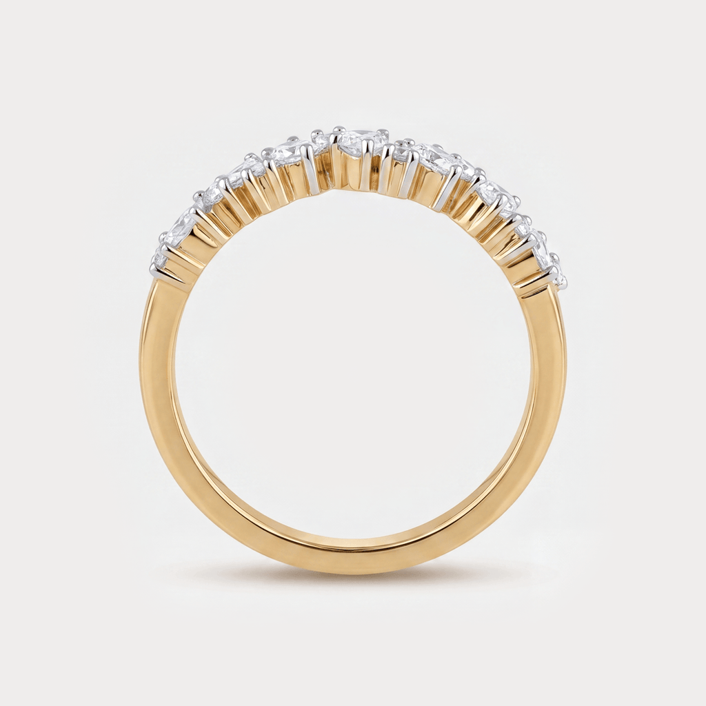Gilded Bands Diamond Ring