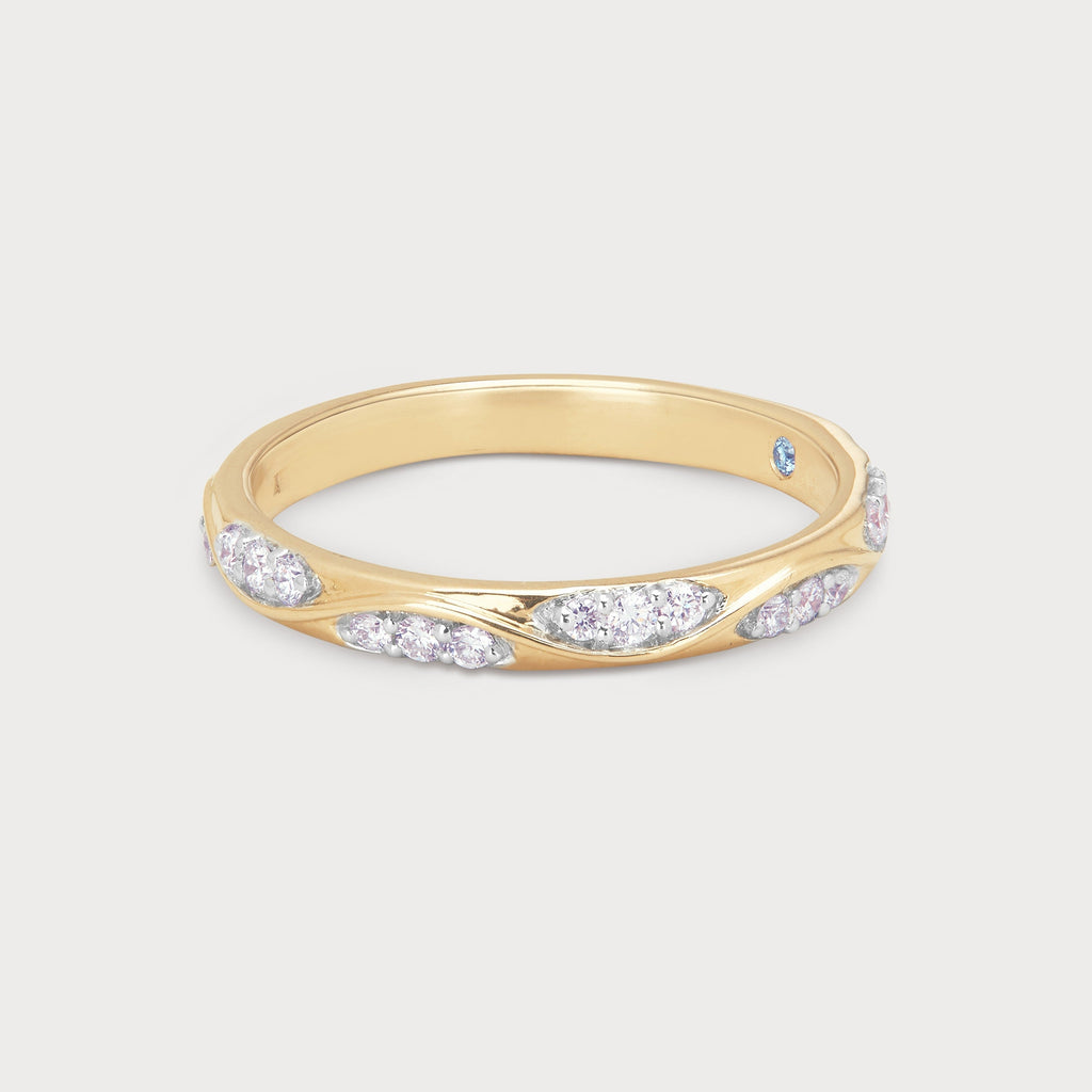 Ivy Cluster Diamond Band
