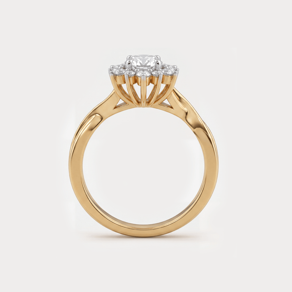 Wildrose Floral Nakshatra Diamond Ring