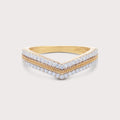 Chevron Pavé Diamond Band