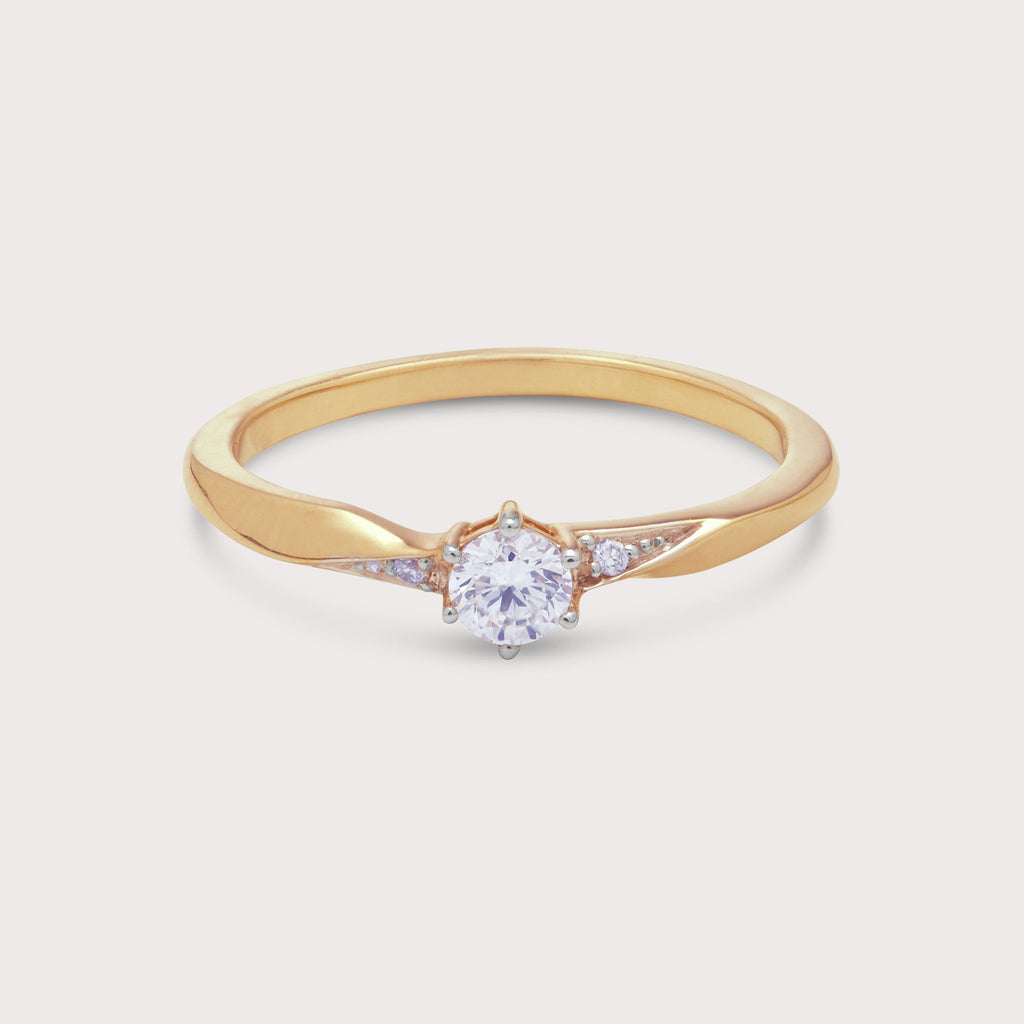 Aura Solitaire Diamond Ring