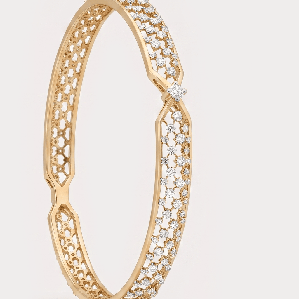 Glowdrift Diamond Bangle