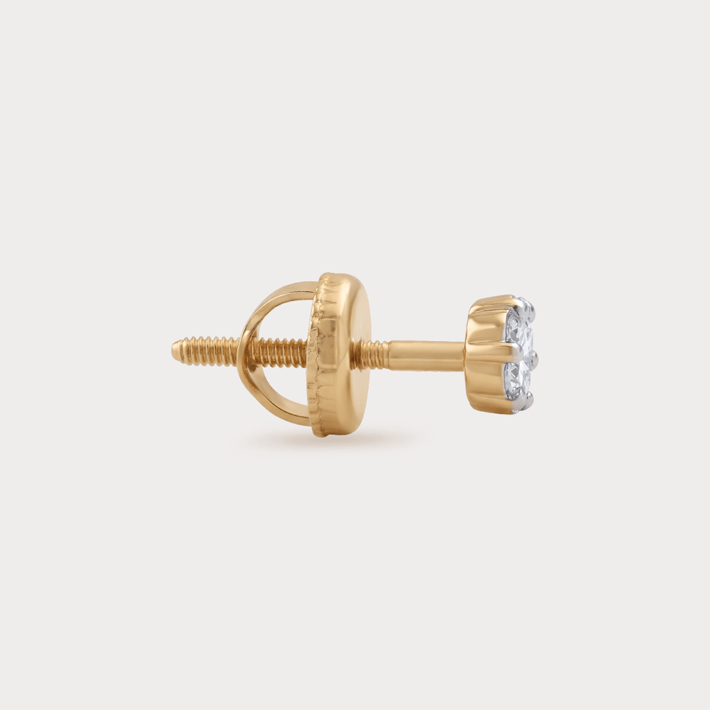 Luccicante Floral Nakshatra Diamond Earrings