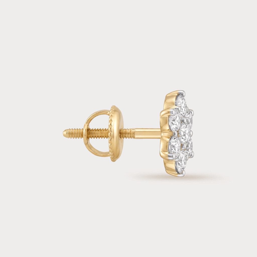 Amato Bene Floral Nakshatra Diamond Earrings
