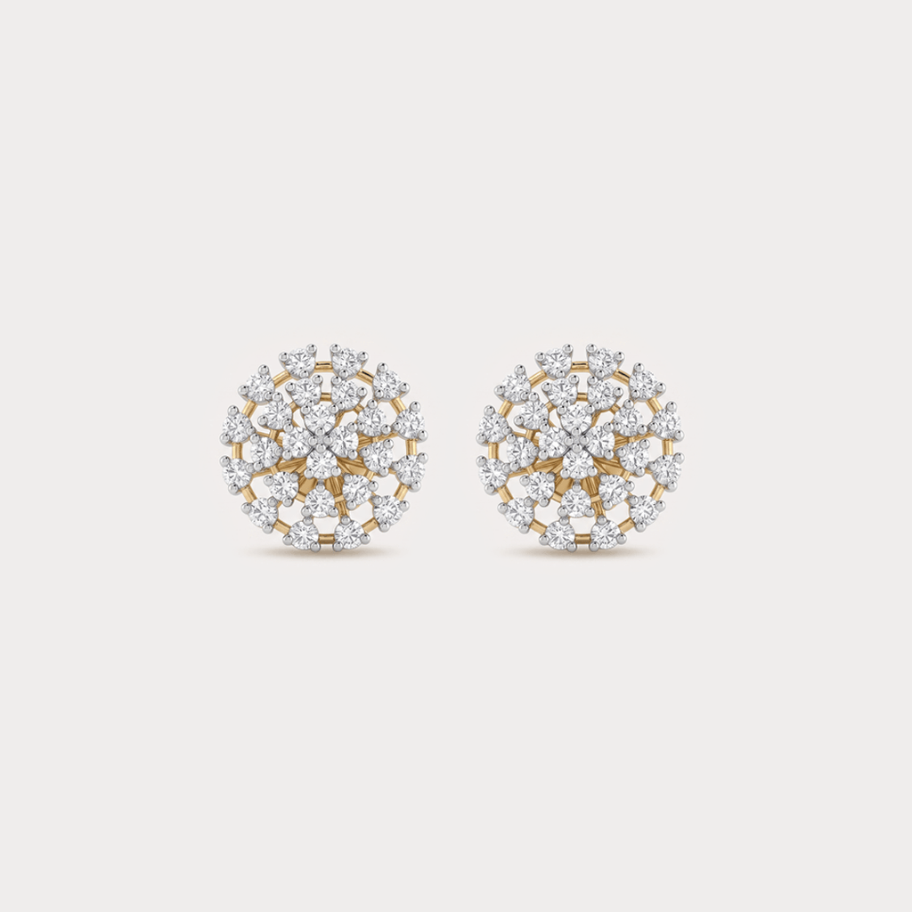 Sospiro Floral Nakshatra Diamond Earrings