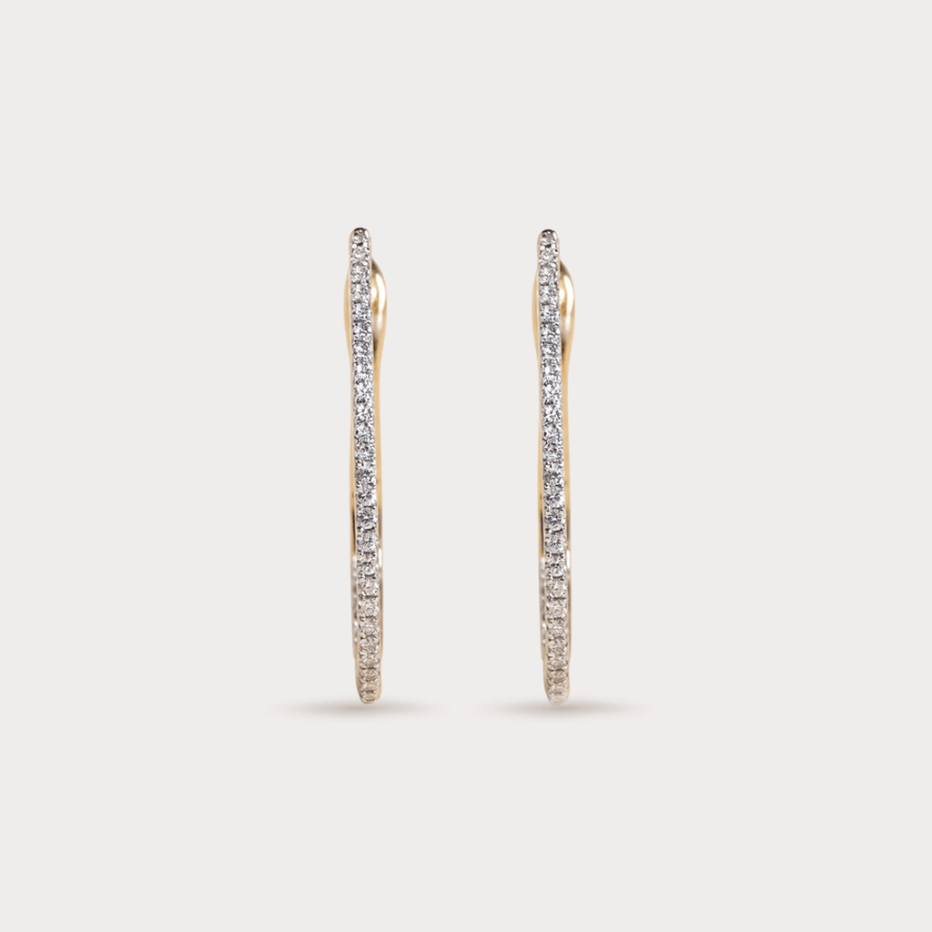 Belovedly Diamond Hoop Earrings