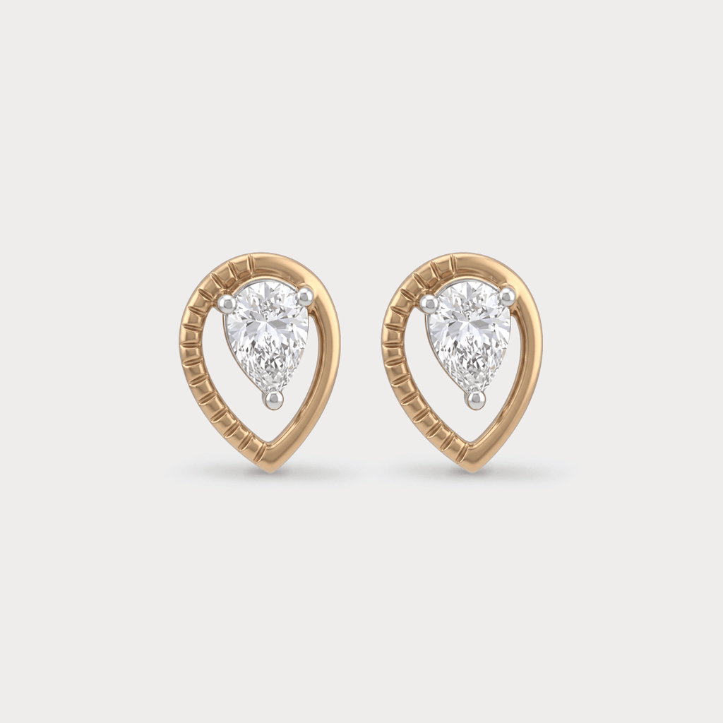 Stellaris Halo Diamond Stud Earrings