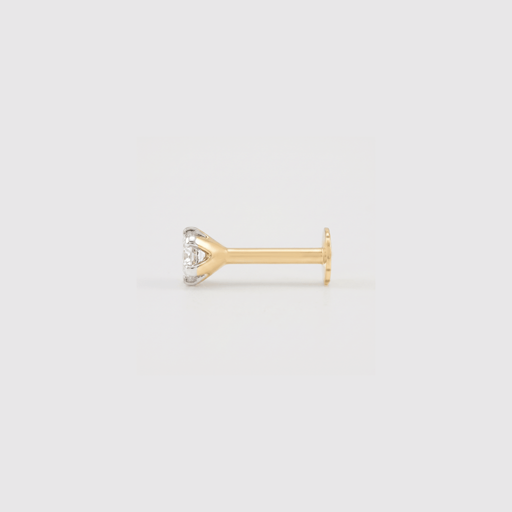 Single Spark Stud Diamond Nose Pin