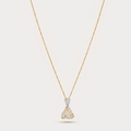 Promise Knots Étoile Fleurie Floral-Nakshatra Diamond Pendant Chain