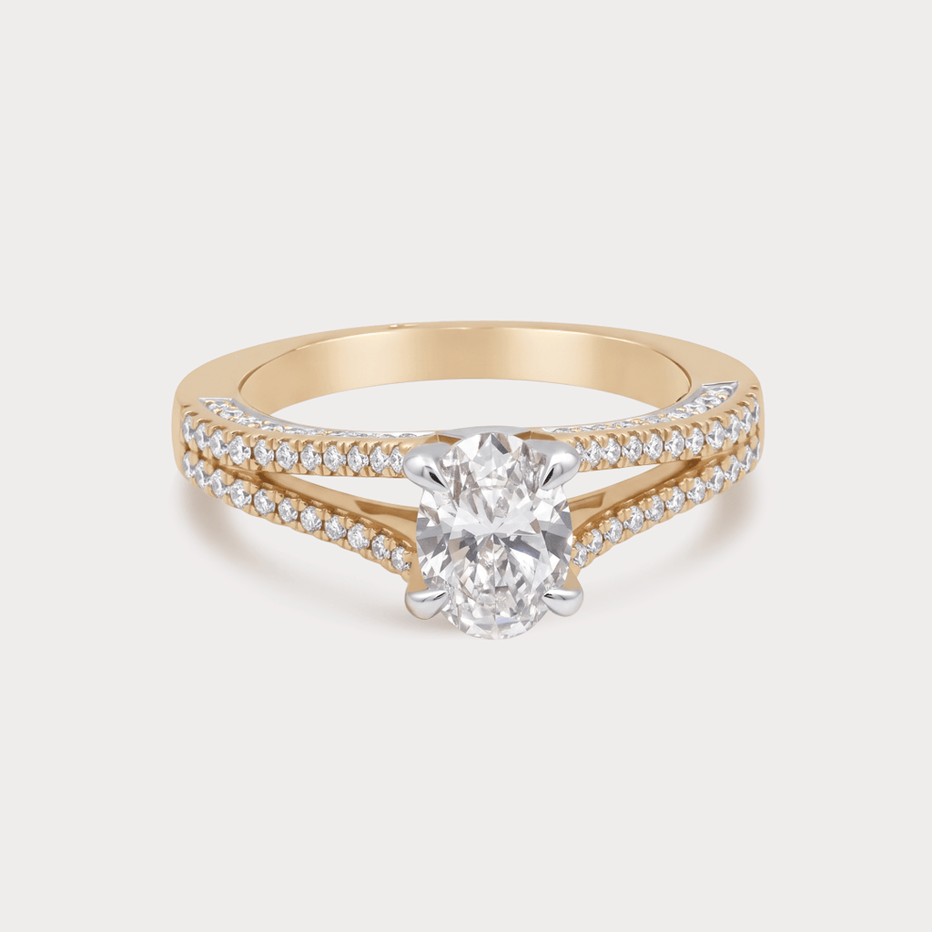 Refrain Solitaire Diamond Ring