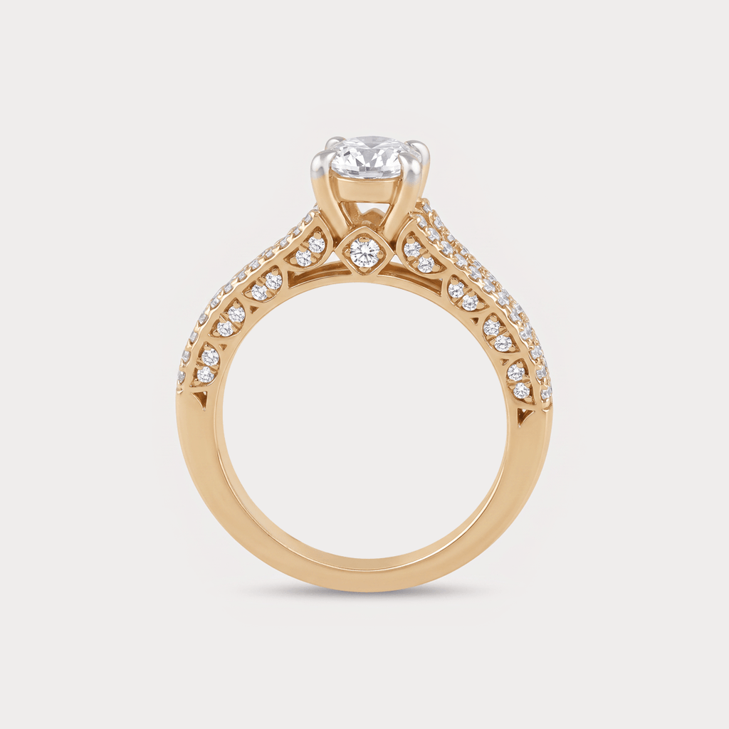 Refrain Solitaire Diamond Ring