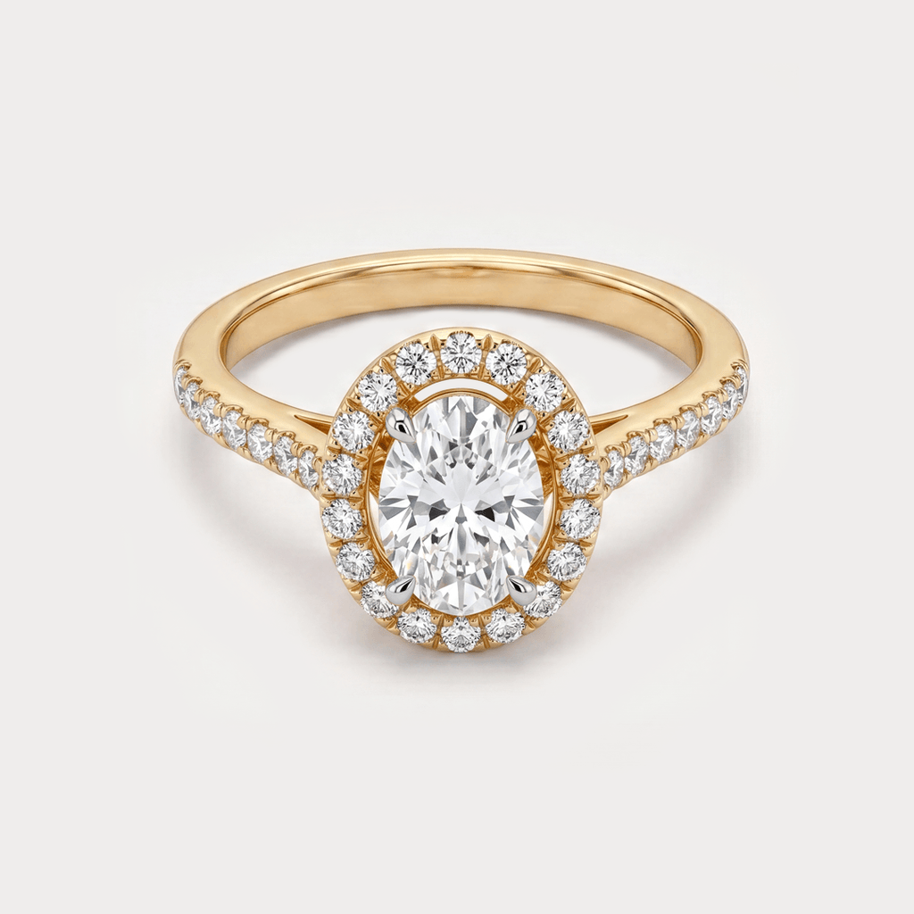 Verdant Mini-Solitaire Diamond Ring