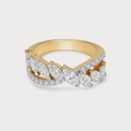 Chain Diamond Ring