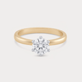 Chemin Solitaire Diamond Ring