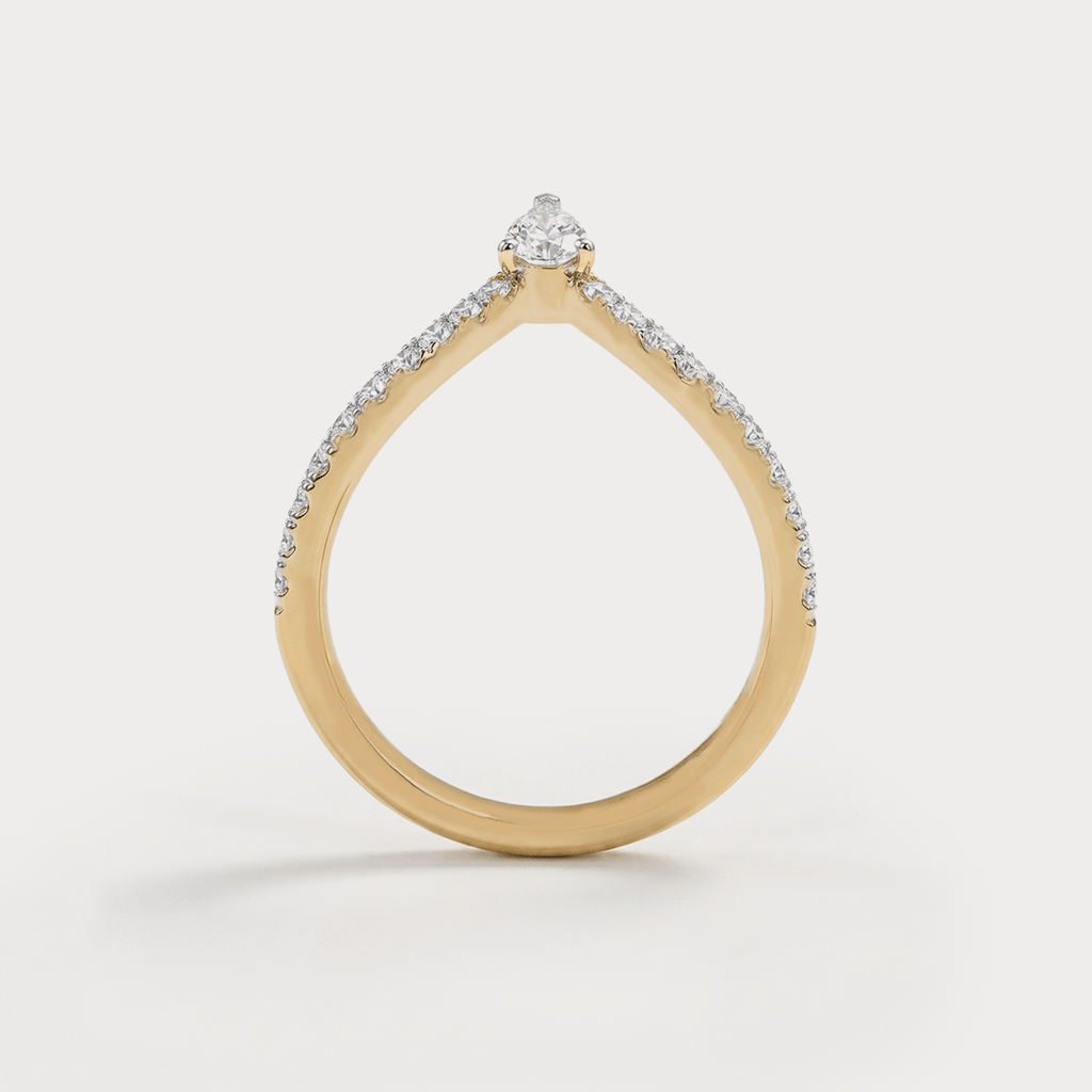 Fold Diamond Ring