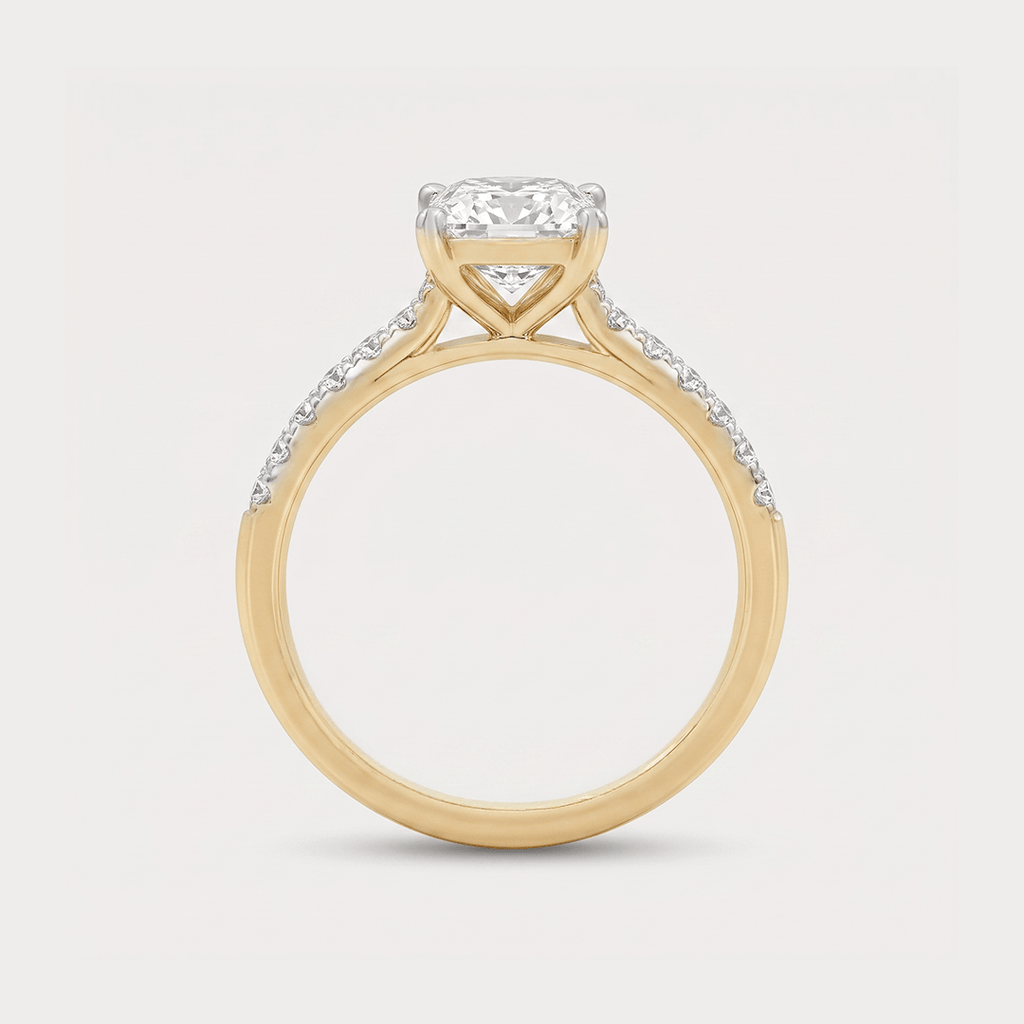 Luce di Luna Solitaire Diamond Ring