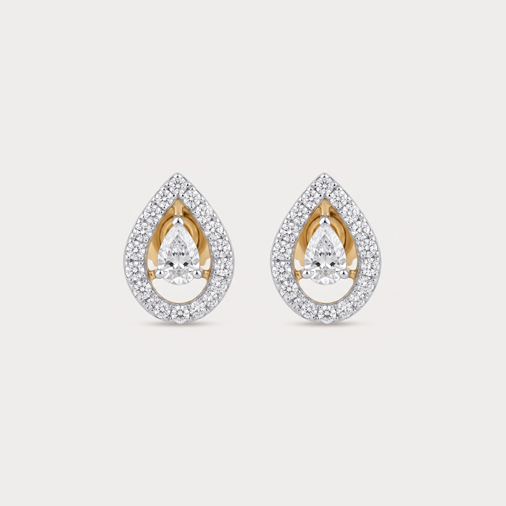 Skyvale Halo Diamond Stud Earrings
