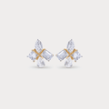 Bel Fiore Cluster Diamond Earrings