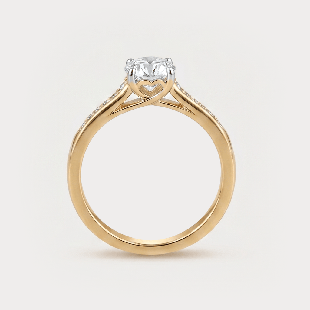 Tenerella Mini Solitaire Diamond Bridal Ring