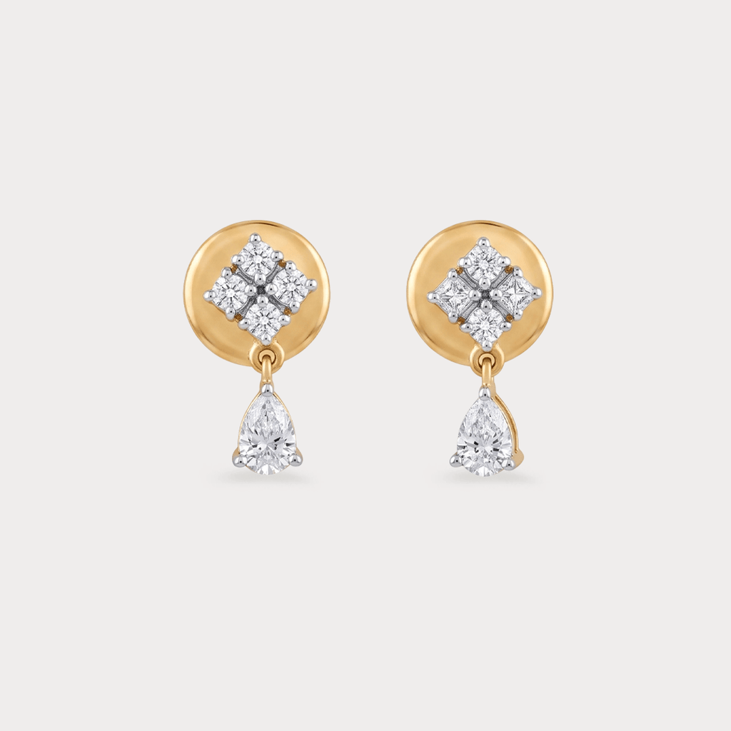 Windloom Drop Diamond Earrings