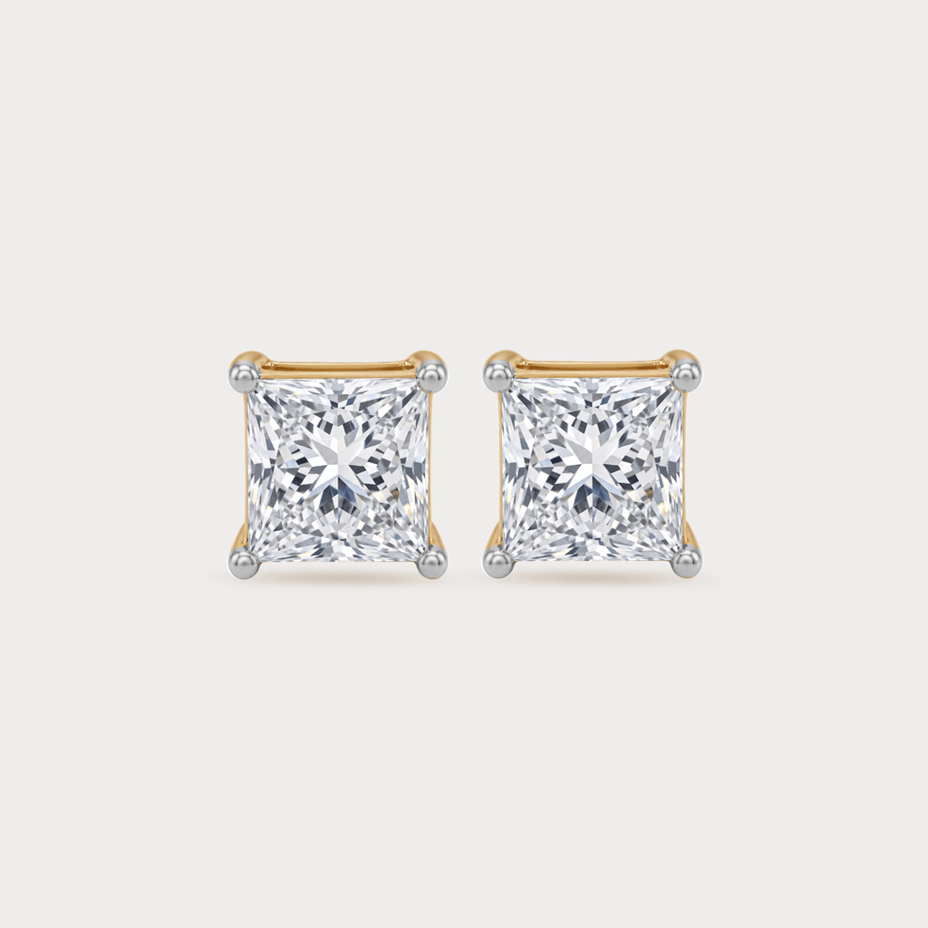 Cara Halo Diamond Stud Earrings