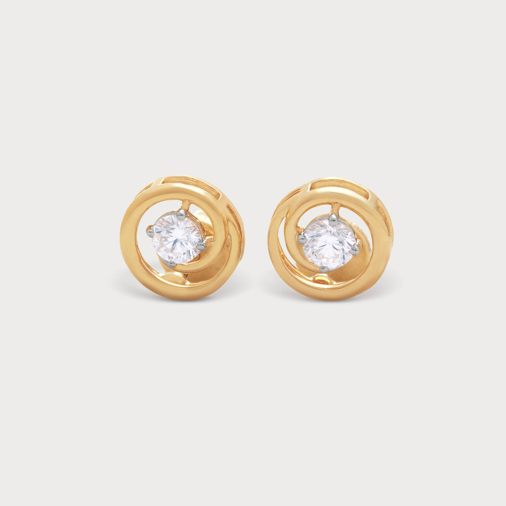 Moon Ring Diamond Studs