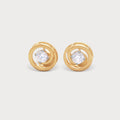 Moon Ring Diamond Studs