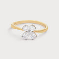 Cloverleaf Diamond Ring