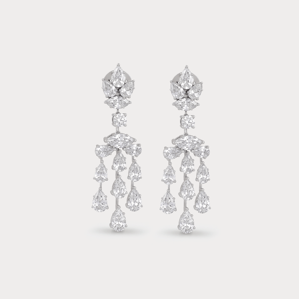 Windloomed Dangle Diamond Earrings