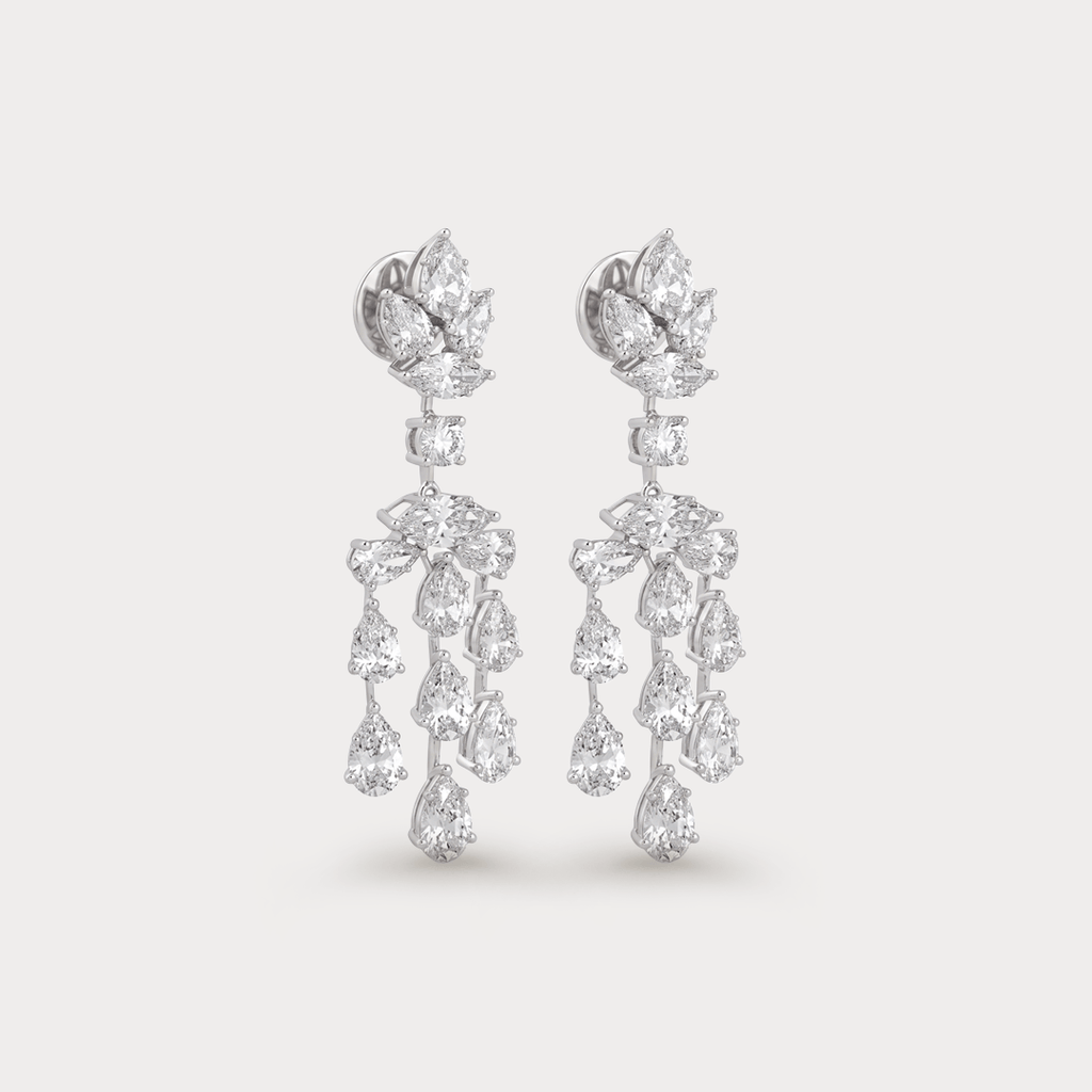 Windloomed Dangle Diamond Earrings