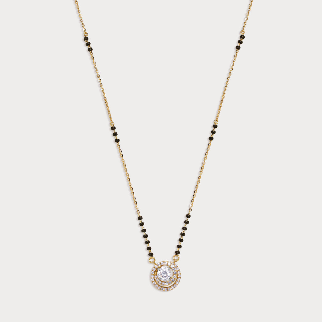 Radiant Halo Diamond Mangalsutra